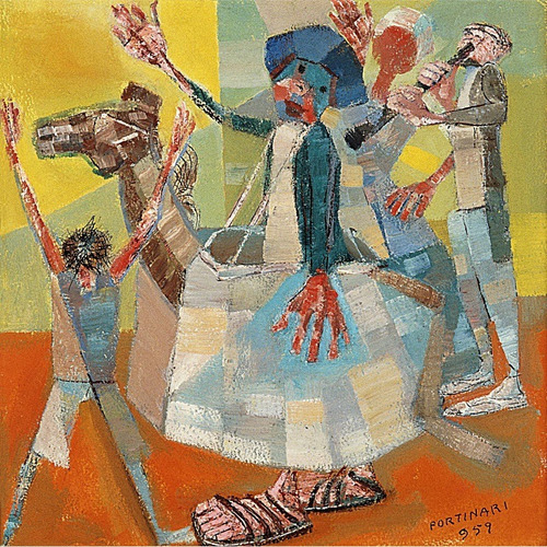 Poster Arte Hd 65cmx65cm Portinari Obra Bumba-meu-boi 1959