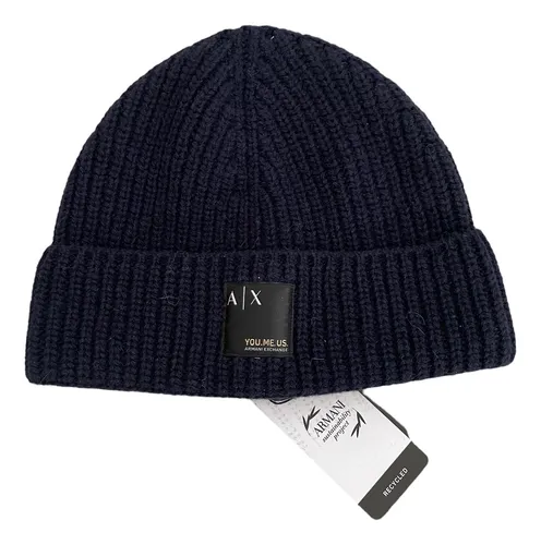 comprar Armani Exchange Gorro Beanie Azul Hombre Unitalla Original