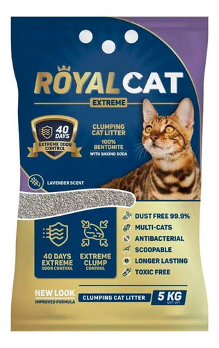Arena Para Gato Royal Cat Lavanda 5kg