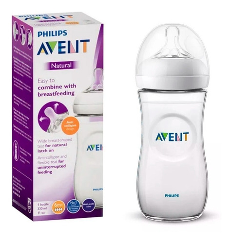 Mamadera Avent Natural De 330 Ml 6m+ Distribuidora Junior