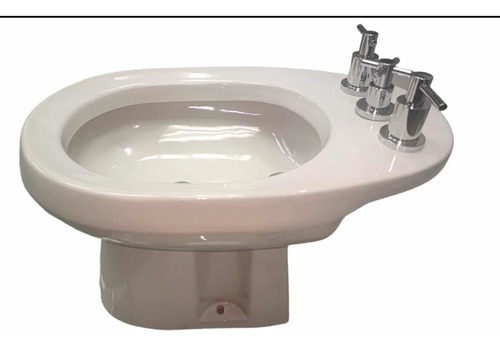 Bidet Venceramica Blanco Con Grifería Fundición Pacífico