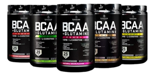 Bcaa +glutamina Sascha Fitness - Unidad a $275500