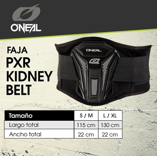 Imagen 3 de 5 de Faja Lumbar Motocross Oneal Pxr Kidney Belt Mx Enduro Atv