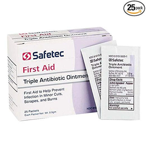 Safetec Antibiótico Triple - 25 0,9 Gramos De Paquetes Box, 