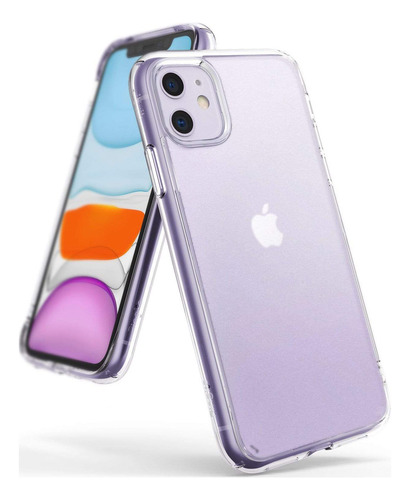 Estuche Funda Antichoque | Ringke Fusion | Para Apple iPhone 11 | Acabado Mate | Color Transparente | Claro