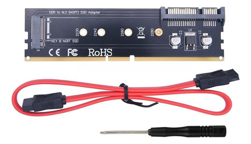 Adaptador Ddr3 Ddr4 Ddr2 A Ssd M2 M.2 Ngff B Key Riser Card