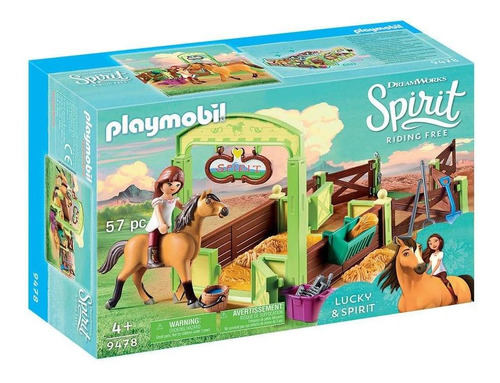 Playmobil - Lucky E Spirit Com Estábulo