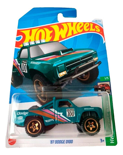 Hotwheels '87 Dodge D100 #38 2024