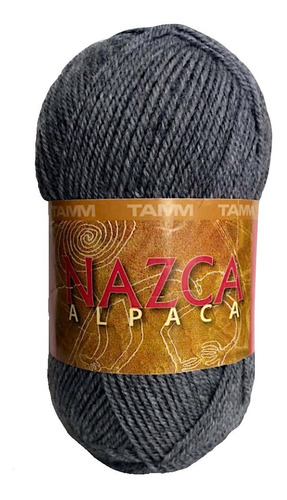 Estambre Lana Nazca Alpaca Madejas De 50 Gramos Color Gris oscuro