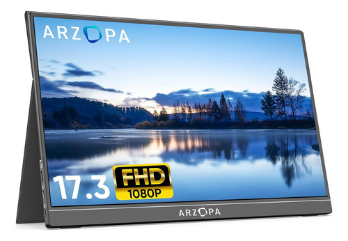 Monitor Portátil Arzopa A1 Max Negro 17.3   1080p Full Hd