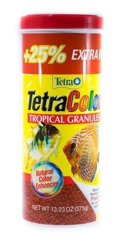 Tetra Color 375gr Granulos Alimento Peces Acuario Premium