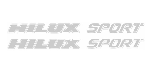 Adesivo Toyota Hilux Sport Prata Par Hlxspt2