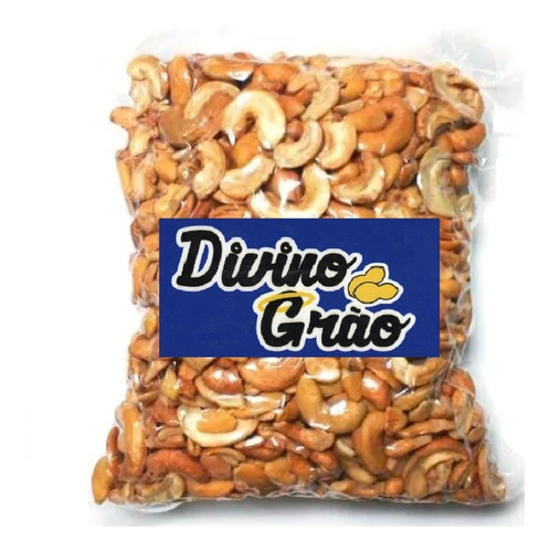 Imagem 1 de 5 de Castanhas De Caju Torradas Em Bandas 1kg Sem Sal Promoção