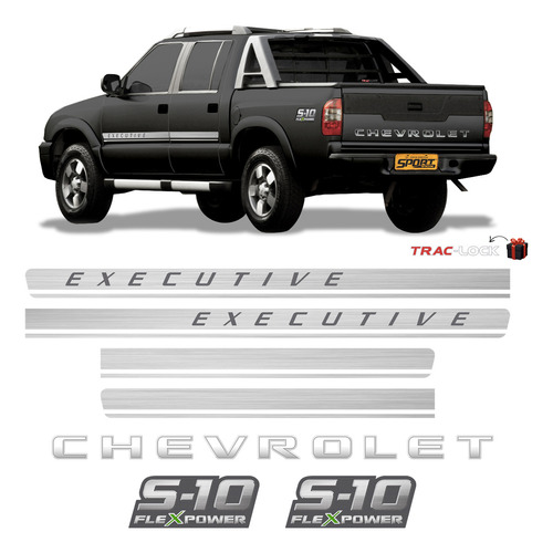 Kit Faixas S10 Executive Chevrolet Flex Power Verde