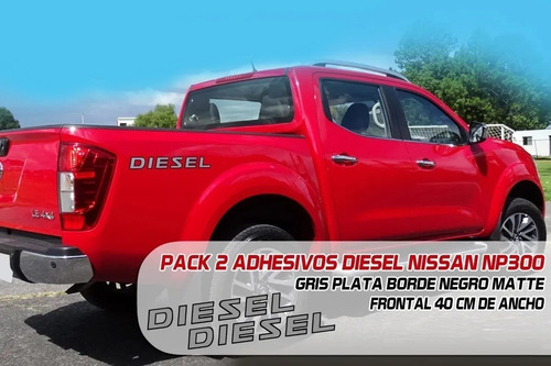 Imagen 1 de 1 de Emblema Adhesivo Diesel Nissan Np300, Envío Gratis