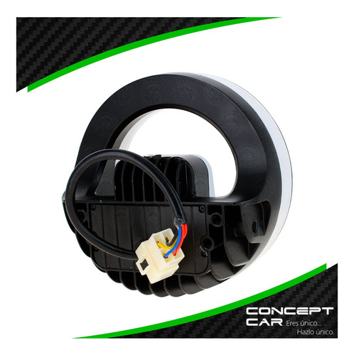Faro Proyector Hiper Led Lupa Ojo Angel 5 PuLG Moto 4x4 Jeep