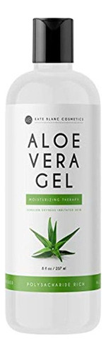 Aloe Vera Gel (8oz) Por Kate Blanc. Organico, Puro, Prensad