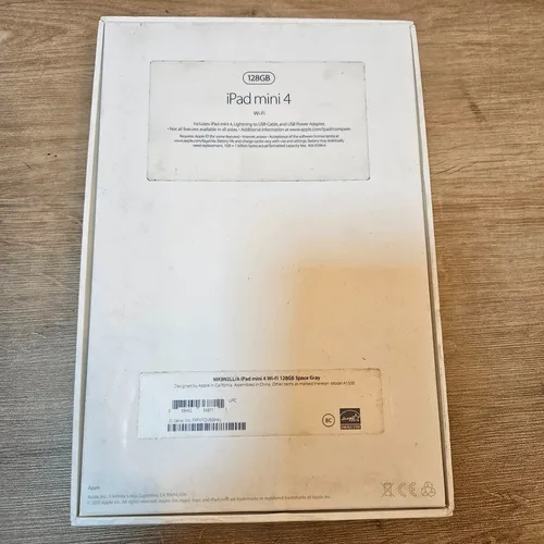 Ipad Mini 4 128gb Cinza Bateria 92% Apenas 216 Ciclos