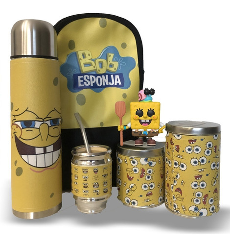 Set Matero, Equipo De Mate Termo, Bob Esponja