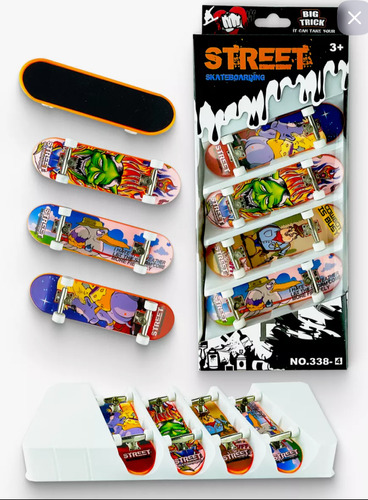 Mini Skate Patineta Para Dedos X4 U