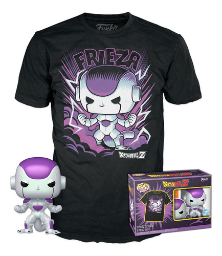 Camiseta Funko Pop, conjunto Dragon Ball Z Freeza e camiseta exclusiva M