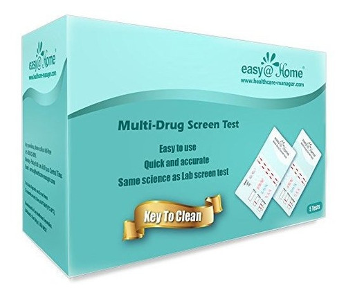 Paquete De 5 Easy@home 5 Panel Test De Drogas Orina Instantá