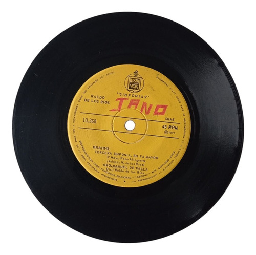 Vinilo Singe De Waldo De Los Rios - Sinfonias (n57 (Usado)
