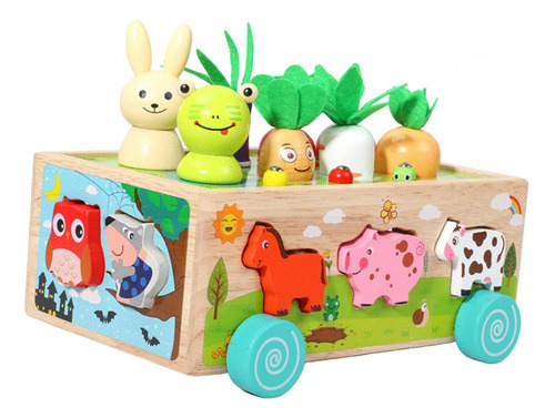 Juguete Educativo Carrot Harvest Montessori Toys De Madera [