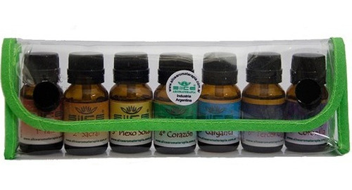 Set Aceites Esenciales Chakras Para Masajes Reiki Silce