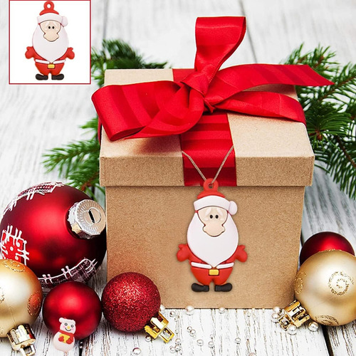A 24 Piezas Mini Adornos Navideños, Para Manualidades