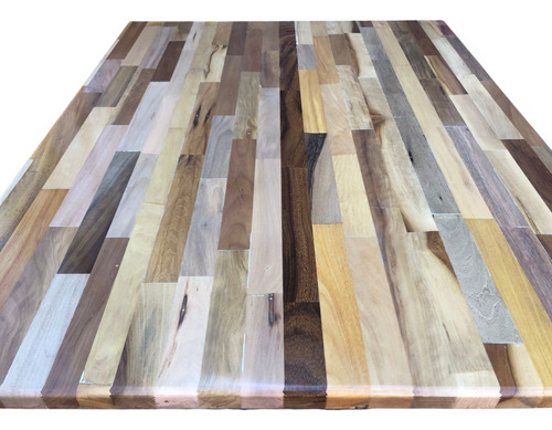 Mesada De Madera - Combinado Alistonado - 60 Cm X 2,60 Mts