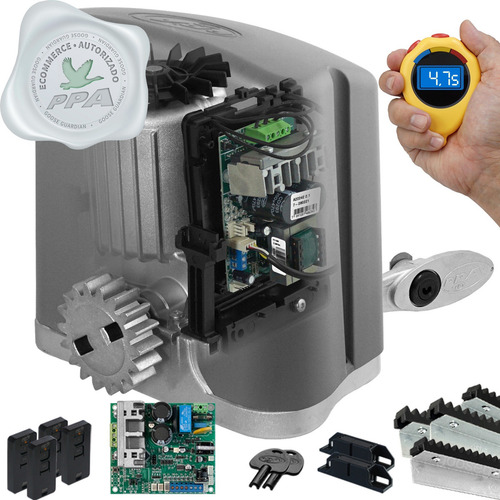 Kit 1 Motor Ppa Dz Rio Jetflex 4m Crem 4 Control 500kg 127/220V