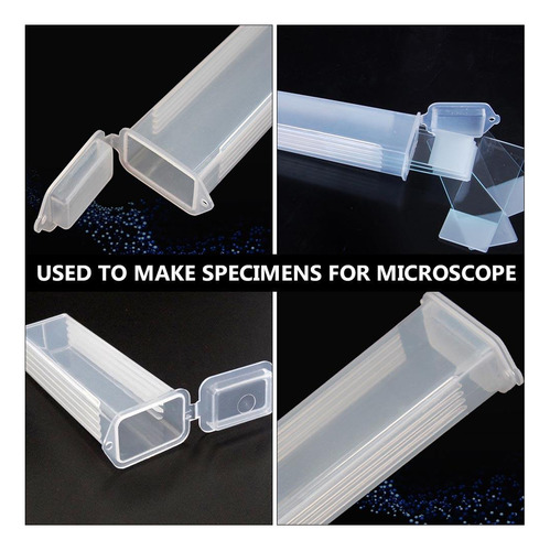 Cajas Deslizantes De Vidrio De Plástico Para Microscopio Cub