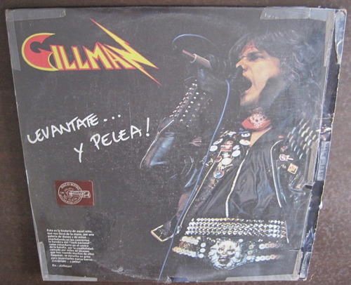 Gillman Levantate Y Pelea! Disco Original Rock Venezuela Lp (Usado)