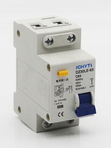 Prot Eléctrica: Disyuntor Diferencial Corriente Alterna