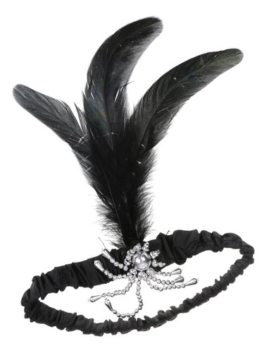 Cinta 1920s Flappers Charleston De Plumas Disfraz Baile De