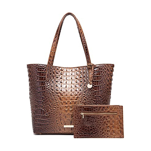 Patrón De Crocodrilo-embossed De Cuero Con Bolsos