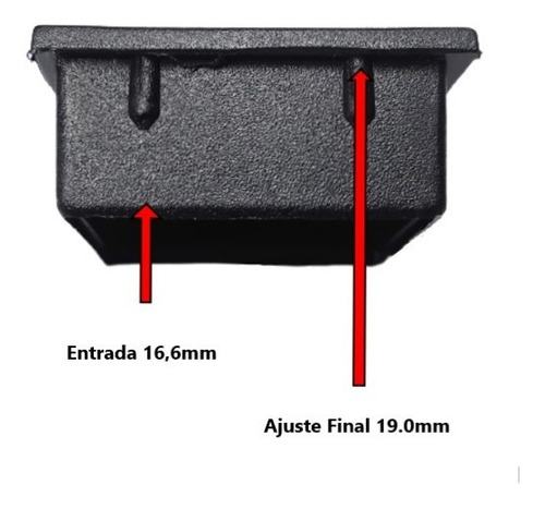 Imagen 2 de 2 de Tapa Perfil Interior 20x20 Pack 100 Unid.