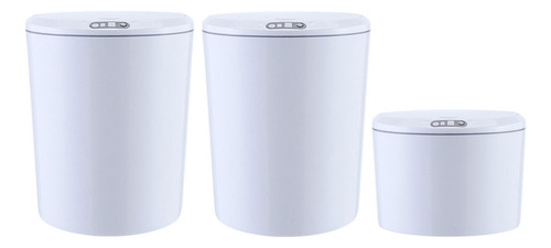 3 Cubos De Basura Con Sensor Inteligente, Cubo De Basura