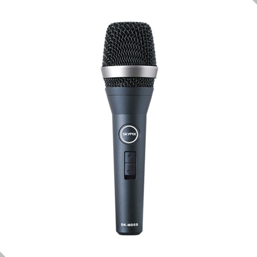 Microfone Com Fio Profissional Sk-md5s Dinâmico Skypix