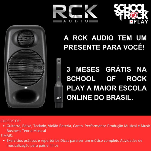 Par De Monitores Referência Ik Multimedia Mkii Microfone