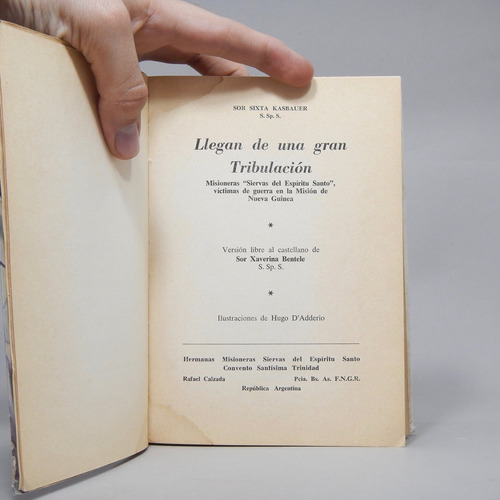 Llegan De Una Gran Tribulación Sixta Kasbauer 1962 Ad2