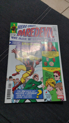 Primera Aparicion Daredevil #1 Facsimile Comic Marvel (Usado)