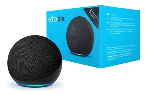 Parlante Inteligente Echo Dot Alexa Echo Dot 5 Alexa, Negro