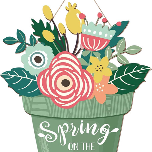 Señal De Primavera Compatible Con La Puerta De Entrada