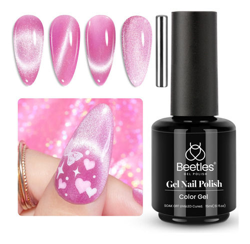 Beetles Gel Polish Esmalte De Unas De Gel De Ojo De Gato Con