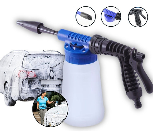 Pulverizador De Liquidos P/ Carro C/ Dispenser Sabão A Jato Cor Azul