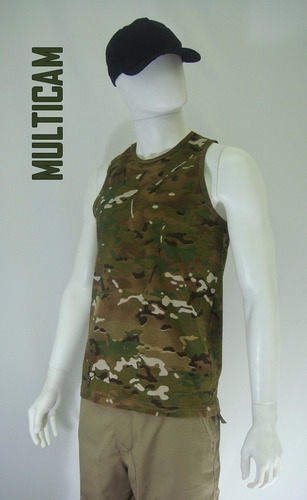 Camiseta Regata Camuflada Multicam - Fardas E Uniformes