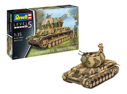 Tanque Flakpanzer Iv Whirlwind 1/35 Model Kit Revell