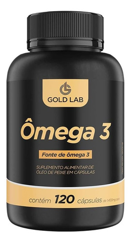 Ômega 3 - 120 Cápsulas - Gold Lab Sabor Without flavor